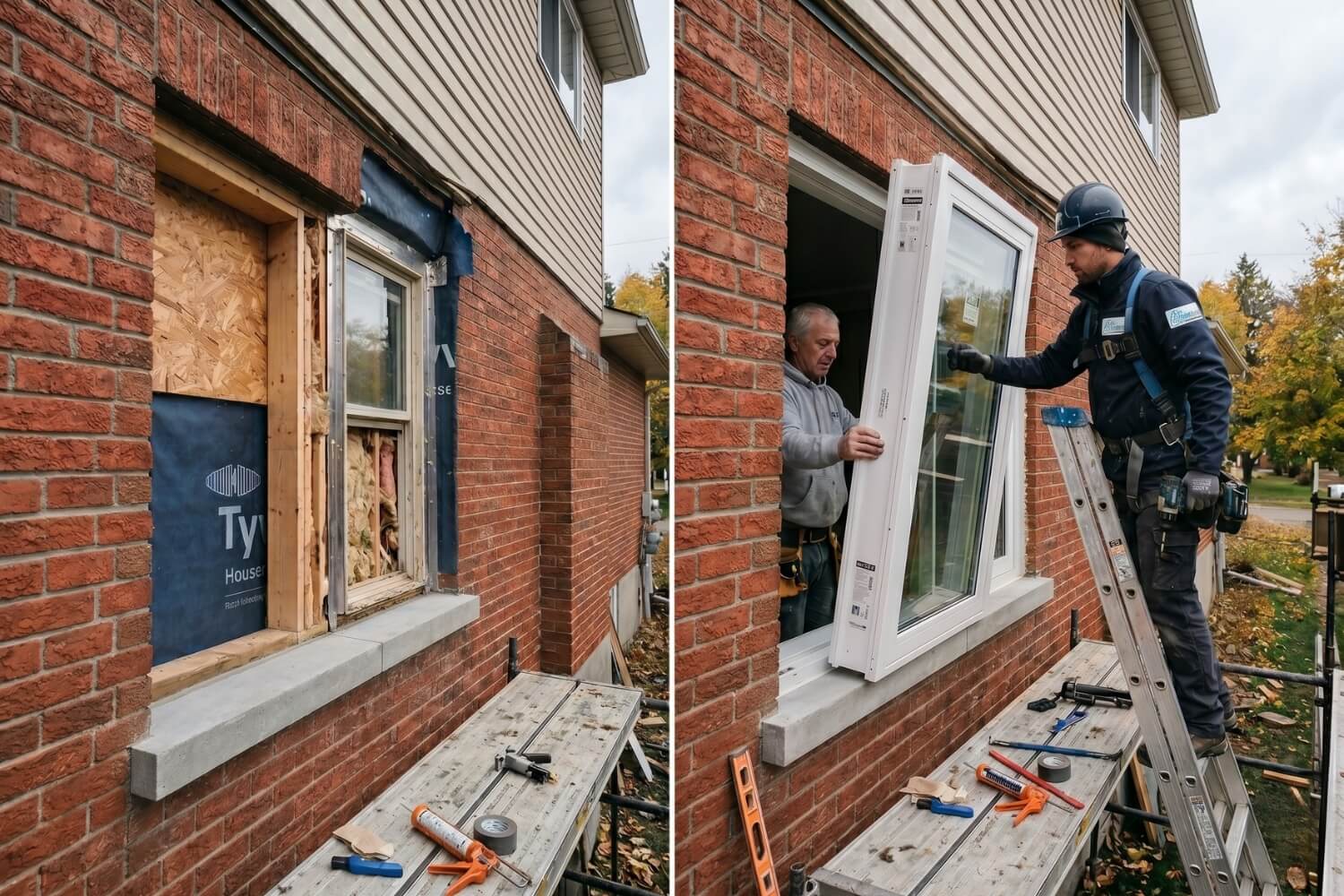 vinyl vs fiberglass windows install