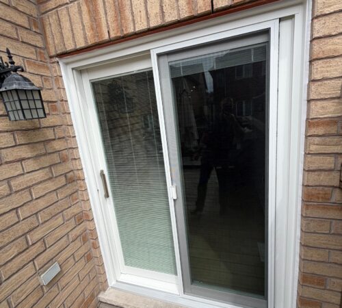 northshield project 06 sliding patio door brick exterior