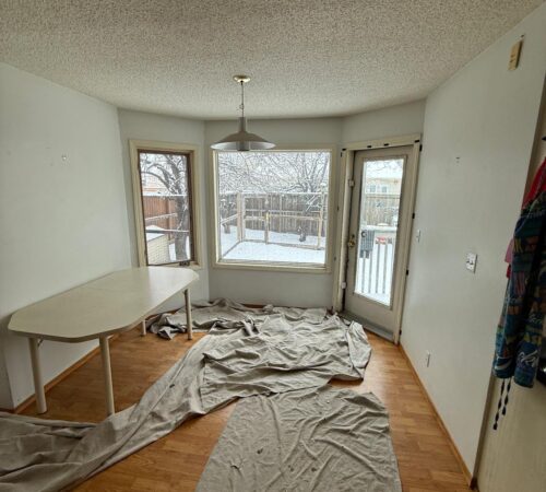 northshield window replacement living room drop cloth prep