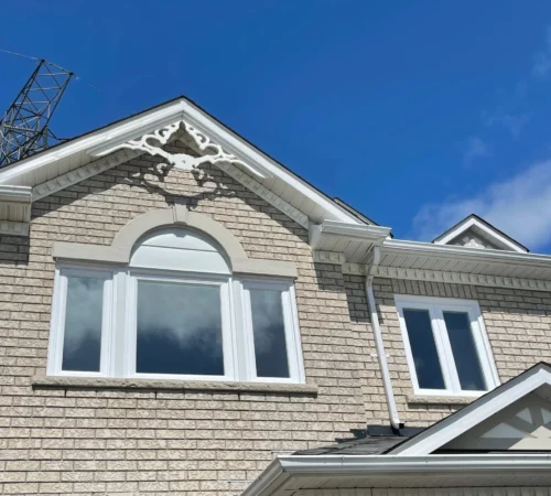Brick-to-Brick Window and Sliding Door Replacement Project in Maple, Ontario - arched window front exterior