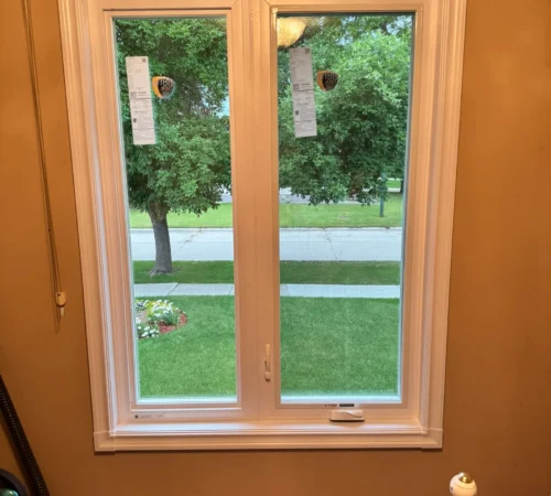 Triple-Glass Casement Window Replacement Project in Calgary, Alberta - bedroom window interior