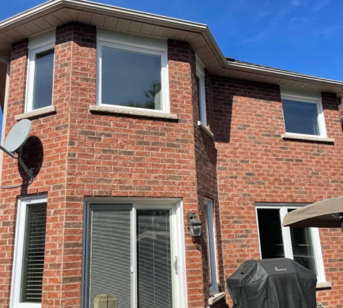 Triple-Glass Window and Door Replacement Project in Bolton, Ontario - brick home window exterior
