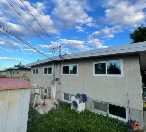 Full-Frame Triple-Glass Window Replacement Project in Calgary, Alberta - full home window replacement exterior calgary