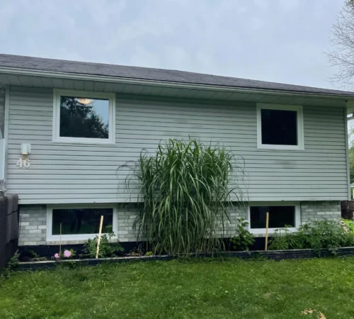 Full-Frame Window and Front Door Replacement Project in Keswick, Ontario - home window exterior