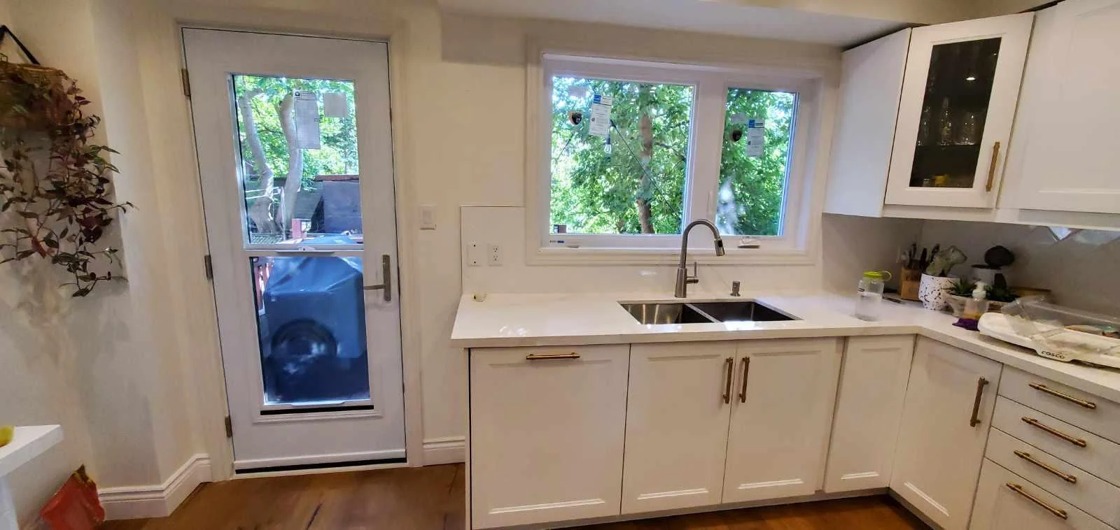 Custom Full-House Window Replacement Project in Etobicoke, Ontario - kitchen patio door interior