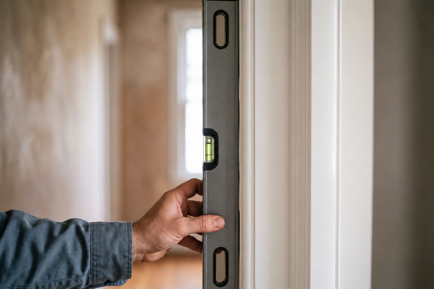 levelling uneven door frame