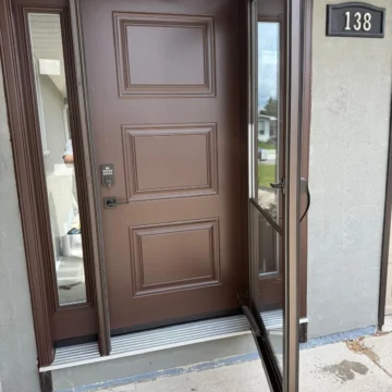 Steel Front Door Replacement Project in Calgary, Alberta