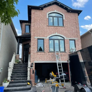 Brown Exterior Full-House Window Replacement Project in Toronto, Ontario