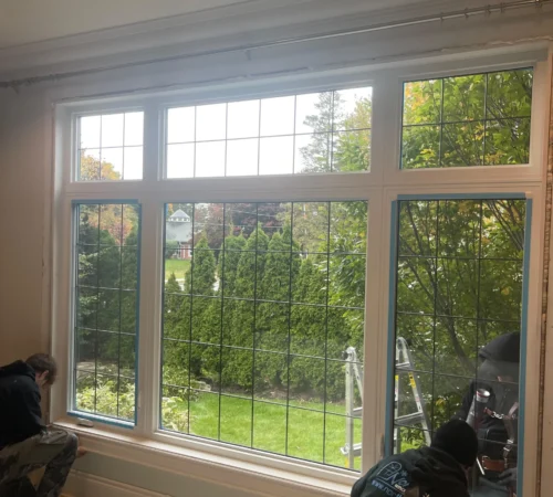 Custom Full-House Window Replacement Project in Richmond Hill, Ontario - wide window installation interior