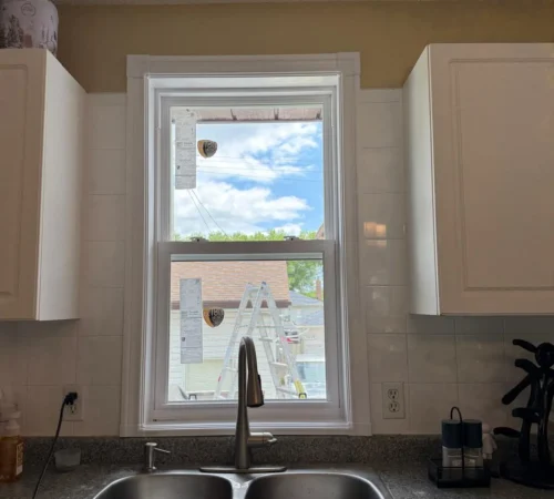 kitchen window above sink interior