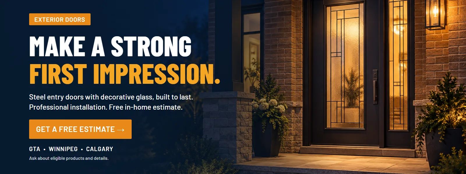 NorthShield exterior entry doors, make a strong first impression