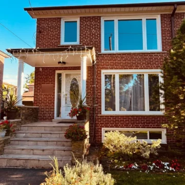White Retrofit Window Replacement in North York
